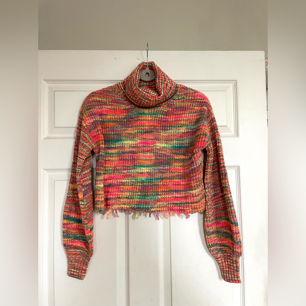Turtleneck Neon Sweater